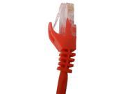 CAT6 2 Red Mold Injection Snagless Patch Cord ST AWG23 UTP 074 810 2RD