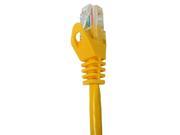 CAT5E 14 Yellow Mold Injection Snagless Patch Cord ST AWG24 UTP 072 641 14YL