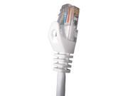 CAT5E 3 White Mold Injection Snagless Patch Cord ST AWG24 UTP 072 604 3WH