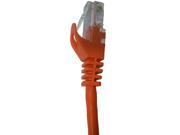 CAT5E 2 Orange Mold Injection Snagless Patch Cord ST AWG24 UTP 072 592 2OR