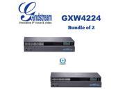Grandstream GXW4224 24 Ports FXS Analog PBX VoIP Gateway Bundle of 2