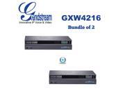 Grandstream GXW4216 16 Ports FXS Analog PBX VoIP Gateway Bundle of 2