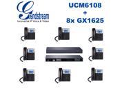 Grandstream UCM6108 8 Port IP PBX 8x GXP1625 2 line PoE HD IP Phones