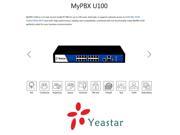 Yeastar MyPBX U100 YST U100 Advanced IP PBX VoIP up 100 users all in one system