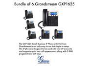 Grandstream GXP1625 2 SIP acct. SMB IP Phone Multi language PoE Bundle of 6