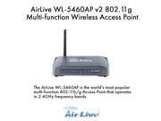 Airlive WL 5460AP 802.11g Multi function Wireless Access Point