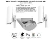 Mikrotik mANTBox 15s 2 UNITS Built in 5GHz 11a n ac 15dBi Sector Antenna OSL4