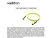 AddOn ADD MPOMPO 15M9SMS 49.21 ft. MPO MPO Female to Female Straight OS1 SMF Patch Cable