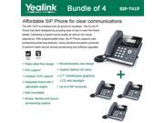 Yealink SIP T41P 4 PACK Gigabit IP Phone 6 Line PoE support HD voice
