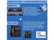 Grandstream UCM6102 IP PBX 2 UNITS GXV3240 IP Multimedia Phone for Android