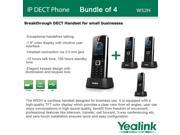 Yealink W52H 4 PACK SIP Cordless VoIP Phone System for Business Solutions