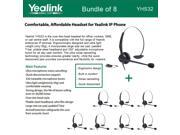Yealink YHS32 8 UNITS Headset Ultra noise cancelling Over the head style