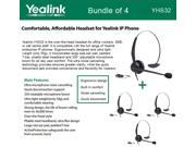 Yealink YHS32 4 UNITS Headset Ultra noise cancelling Over the head style