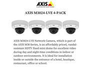 AXIS M3024 LVE 4 PACK 0535 001 Outdoor Fixed Dome Network Camera