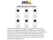 AXIS M1025 6 PACK 0555 004 HDTV 1080p Camera with HDMI and edge storage PoE