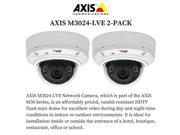 AXIS M3024 LVE 2 PACK 0535 001 Outdoor Fixed Dome Network Camera