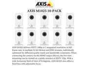 AXIS M1025 10 PACK 0555 004 HDTV 1080p Camera with HDMI and edge storage PoE