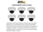 AXIS M3024 LVE 6 PACK 0535 001 Outdoor Fixed Dome Network Camera