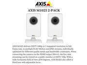 AXIS M1025 2 PACK 0555 004 HDTV 1080p Camera with HDMI and edge storage PoE
