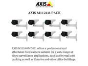 Axis M1124 8 PACK 0747 001 Network Camera for Day Night with HDTV 720p