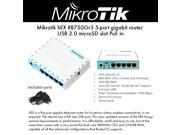 Mikrotik hEX RB750Gr3 5 port gigabit router USB microSD PoE in