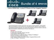 Cisco SPA512G 4 PACK IP Phone for Business or a Home Office