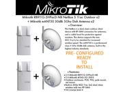Mikrotik NetBox5 Access Point X2 mANT30 Dish Antenna 5Ghz X2 PRE CONFIGURED