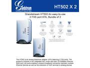Grandstream HT502 Bundle of 2 HandyTone 502 VoIP router Analog Telephone