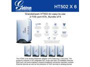 Grandstream HT502 Bundle of 6 HandyTone 502 VoIP router Analog Telephone