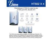 Grandstream HT502 Bundle of 4 HandyTone 502 VoIP router Analog Telephone