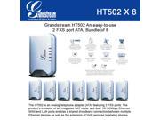 Grandstream HT502 Bundle of 8 HandyTone 502 VoIP router Analog Telephone