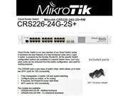 Mikrotik CRS226 24G 2S RM Cloud Router layer 3 Gigabit Switch 24port 2xSFP OSL5