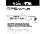 Mikrotik CRS210 8G 2S IN Gigabit Cloud Router layer 3 Switch 8 port SFP PoE OSL5