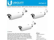 Ubiquiti Networks Aircam 1 Megapixel HD 720P Day Night 4.0mm Lens PoE IP Camera 3 Pack