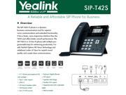 Yealink IPPhone SIP T42S Dual port Gigabit Ethernet PoE support