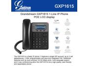 Grandstream GXP1615 1 Line IP Phone POE LCD display 3way conference