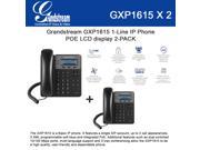 Grandstream GXP1615 1 Line IP Phone 2 PACK POE LCD display 3way conference