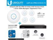 Ubiquiti UAP AC PRO 5 Pack UniFi Access Point ES 8 150W EdgeSwitch 8 PoE