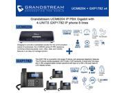 Grandstream UCM6204 IP PBX Gigabit with 4 UNITS GXP1782 IP phone 8 lines