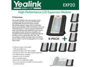 Yealink EXP20 6 PACK LCD Expansion Module for SIP T27P and SIP T29G