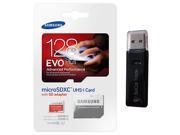 Samsung Evo Plus 128GB MicroSD XC Class 10 UHS 1 80mb s Mobile Memory Card 128G MB MC128DA with Adapter and USB 2.0 MemoryMarket dual slot MicroSD SD Memory C