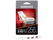 Samsung 256GB MicroSD XC Class 10 Grade 3 UHS-3 Mobile Memory Card up to 100MB/s Read speed (MB-MC256DA) with MicroSD...