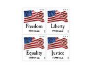 Four Flags roll of 100 x Forever US Postage Stamps