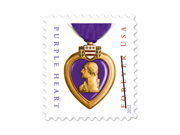 Purple Heart 2012 Set of 4 x Forever U.S. First class postage Stamps NEW Mint