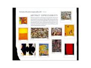 Abstract Expressionists 10 x 44 cent us postage stamps