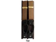 New Men s Dark Taupe Button fastening Suspenders DUB DarkTaupe