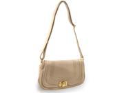 Women s TanRose gold toned Twist lock Handbag F59