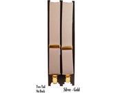 Men s Silver Gold Color Metal Clip X STYLE Suspenders DUG Silver