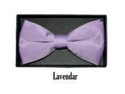 Men s Lavender Solid Pre Tied Bow Tie Basic