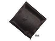 Men s Solid 17 X 17 Inch Pocket Square Black